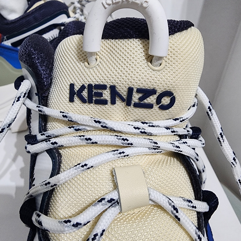 Kenzo Low Top Sneakers Blue Size 39 8.5 - Picture 5 of 14